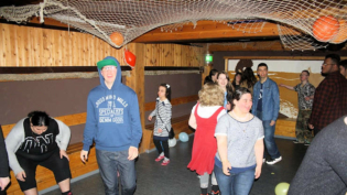 Bild der Party auf Klassenfahrt