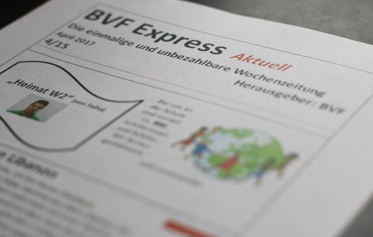 Die Titelseite des BVF Express