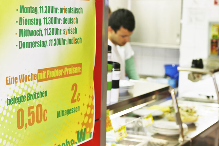 Inernationale vegetarische Woche in der Uferstraße
