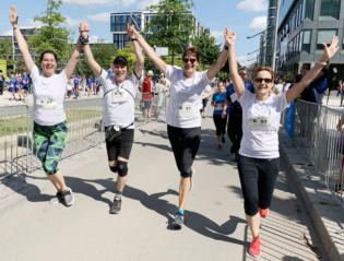 Die Mannschaft beim Zieleinlauf
